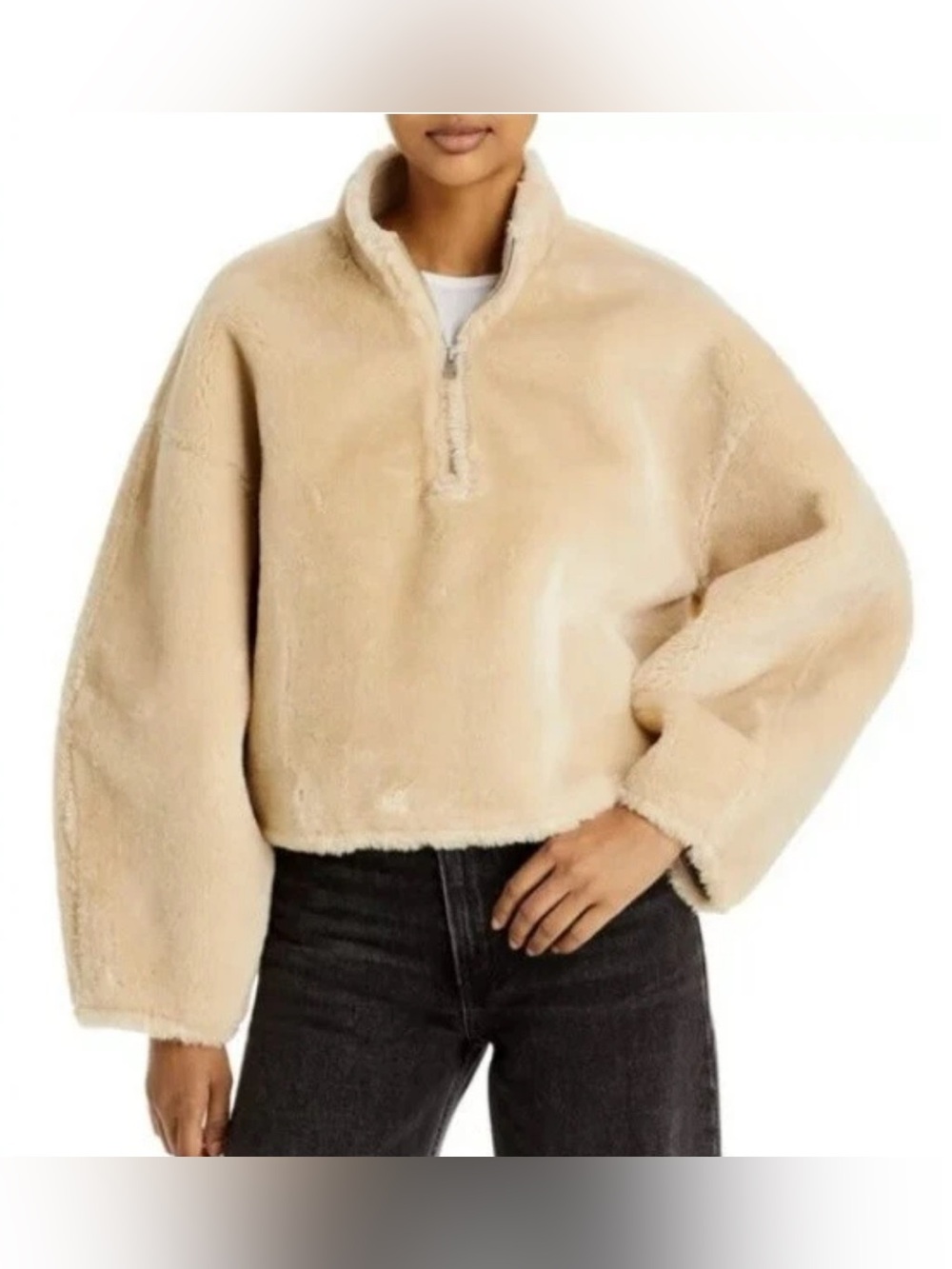 Jason Wu Faux Fur Quarter-zip